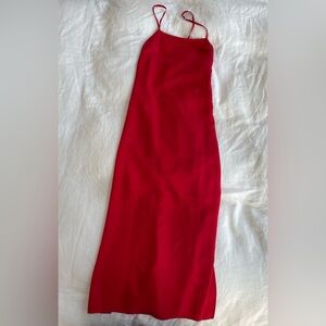 Madewell Red Slip dress